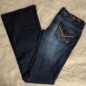 Indigo Reign Flare Jeans Size 1